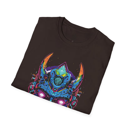 Colorful Cyberpunk Graphic Tee, Festival Wear, Unisex T-Shirt, Gifts for Tech Lovers, Edgy Streetwear, Unique