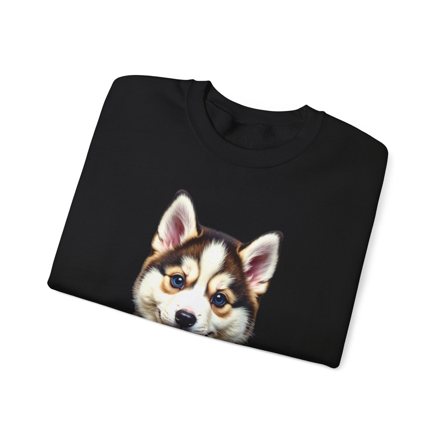 Adorable Husky Puppy Sweatshirt – "The Heart Stealer" Design for Dog Lovers –  Jumper for Animal Lovers & Gift Idea