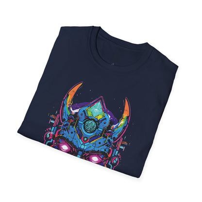 Colorful Cyberpunk Graphic Tee, Festival Wear, Unisex T-Shirt, Gifts for Tech Lovers, Edgy Streetwear, Unique