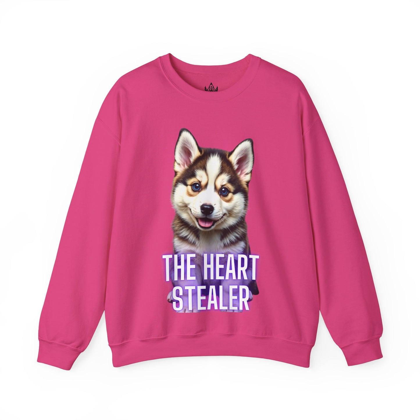 Adorable Husky Puppy Sweatshirt – "The Heart Stealer" Design for Dog Lovers –  Jumper for Animal Lovers & Gift Idea