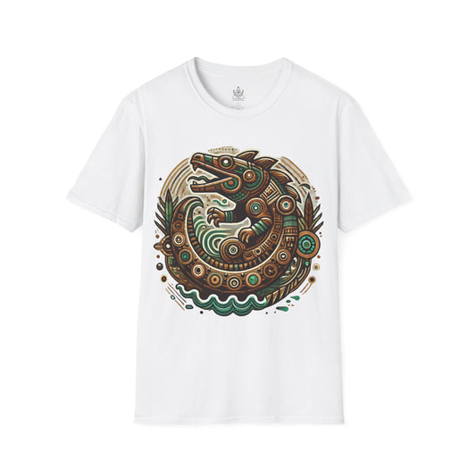 Aztec Quetzalcoatl T-Shirt – Mystical Serpent God Design Inspired by Ancient Mesoamerican Culture