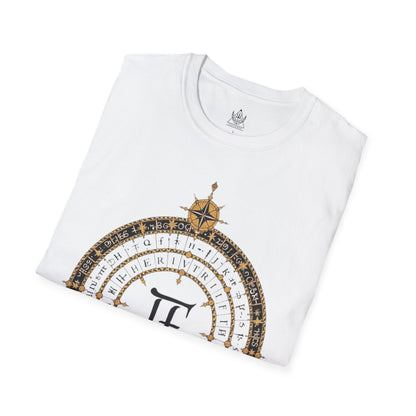 Astrological Zodiac Calendar T-Shirt – Mystical Timewheel Design for Cosmic & Celestial Enthusiasts