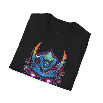 Colorful Cyberpunk Graphic Tee, Festival Wear, Unisex T-Shirt, Gifts for Tech Lovers, Edgy Streetwear, Unique