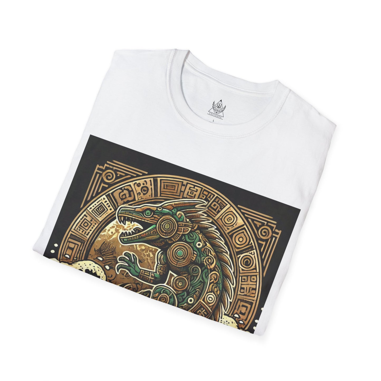 Cipactli Aztec Earth Creation Mythical Crocodile Design – Mystical Aztec Symbol T-shirt for Mythology & Culture Enthusiasts